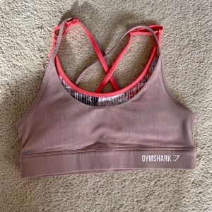 Mauve Mesh sports bra